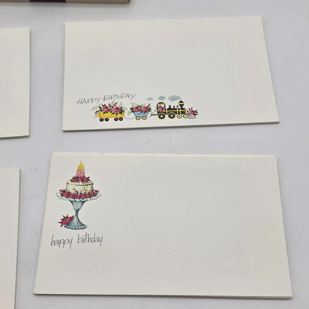 Vintage Greeting Cards‎ 16ct Multicolor Retro Floral Stationery